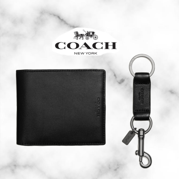 Coach  Boxed Compacted ID Wallet With Trigger Snap Key Fob - Picture 2 of 2